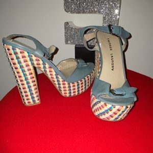 Multi Colored Platform Sandals